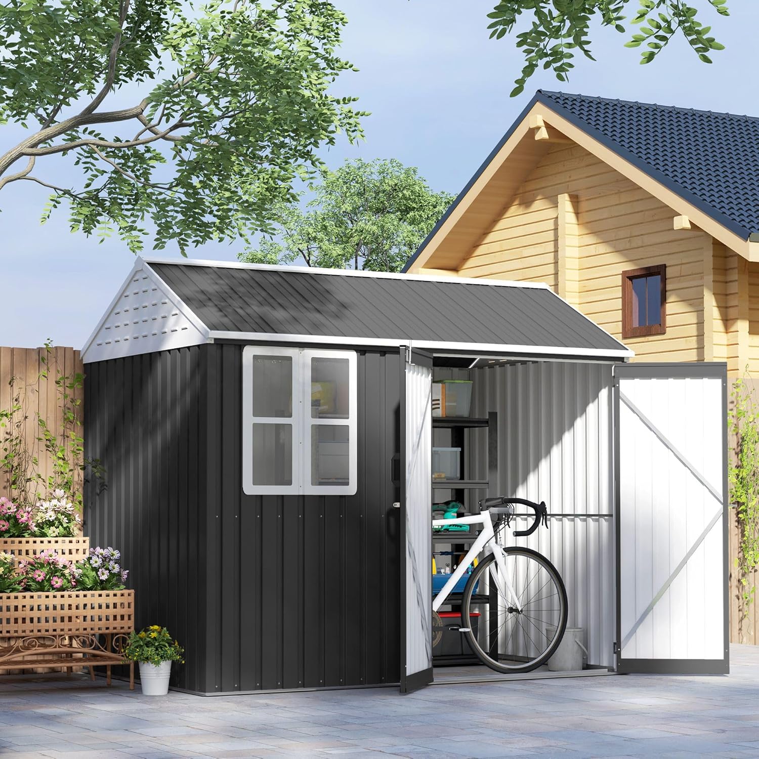 best extra large metal garden shed,should I buy a metal garden shed,extra large garden shed pros cons,metal vs plastic garden shed,large metal shed worth buying,best garden shed for storage unboxing and complete package contents