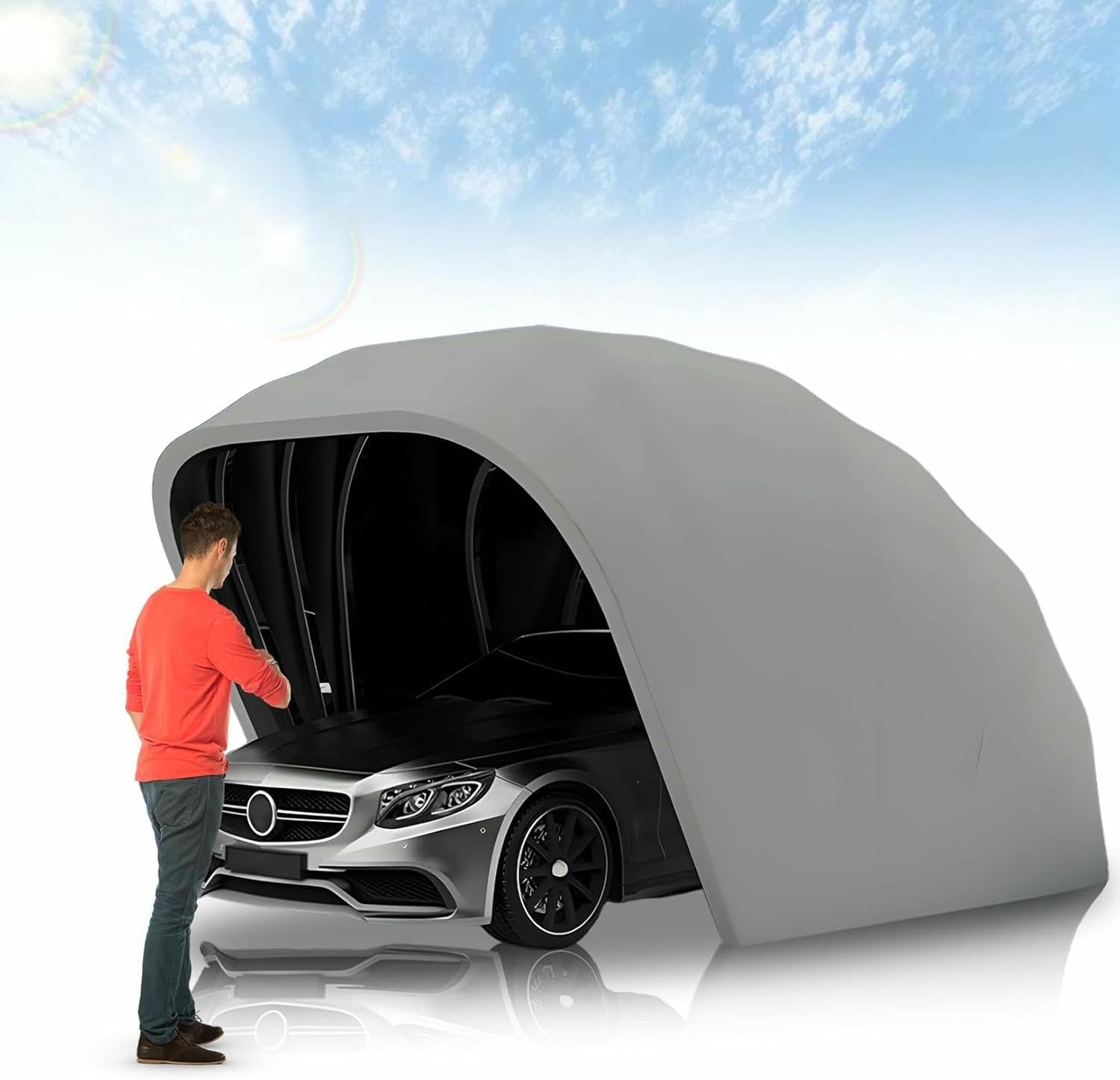 best foldable car awning,foldable car awning worth buying,should I buy a foldable car awning,foldable car awning pros cons,foldable vs permanent car shelter,best retractable car shelter - detailed features and technical specifications