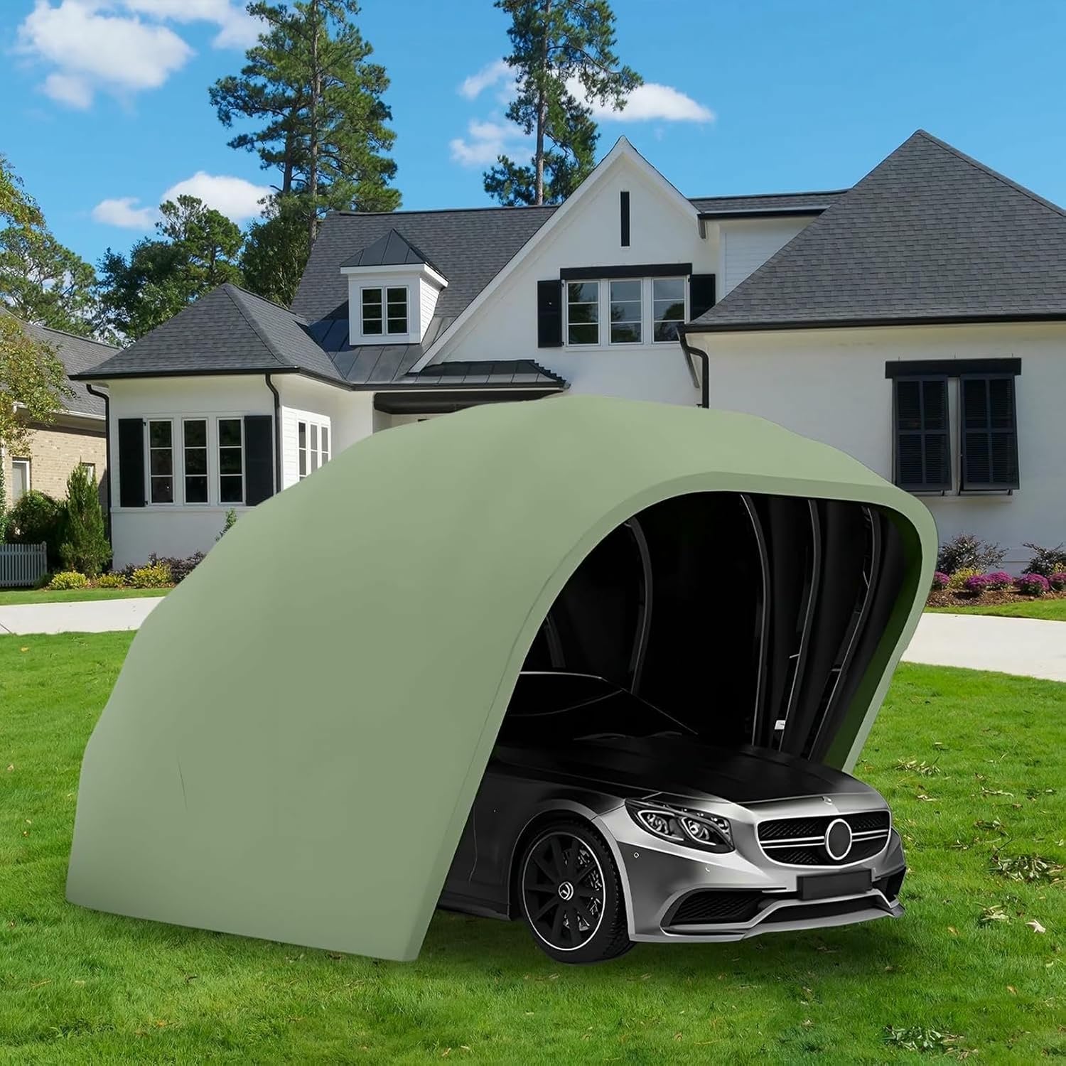 best foldable carport worth buying,should I buy a foldable carport,foldable carport pros and cons,foldable vs permanent carport,semi-automatic carport worth it,best mobile car shelter - detailed features and technical specifications