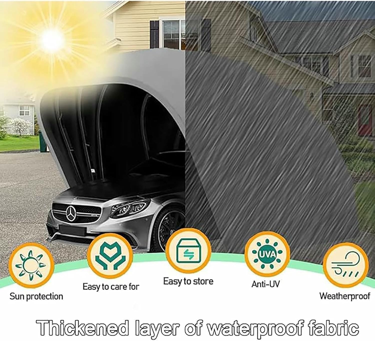 best foldable carport worth buying,should I buy a foldless carport,foldable carport pros and cons,foldable vs permanent carport,semi-automatic carport worth it,best mobile car garage unboxing and complete package contents