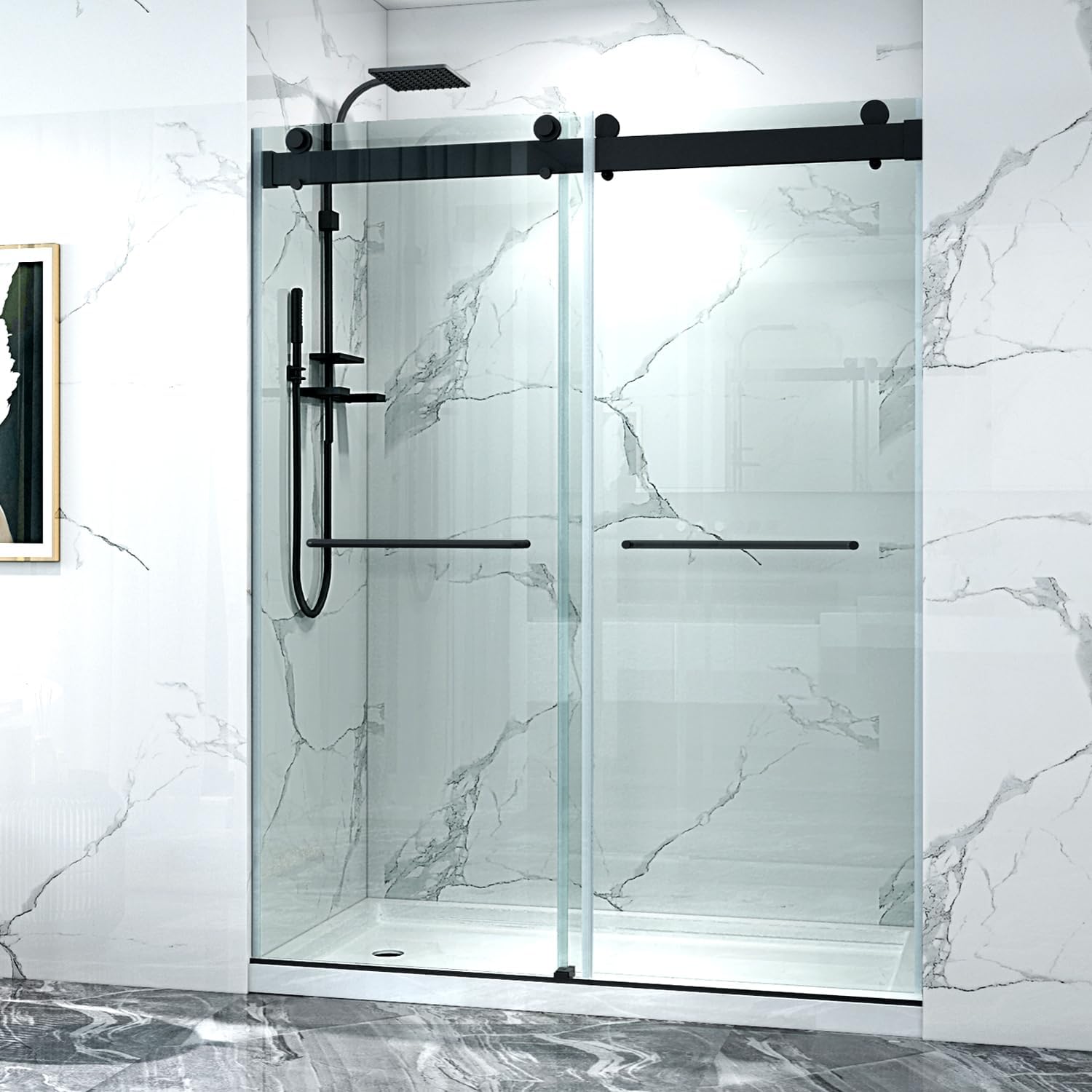 best frameless sliding shower door,frameless shower door worth buying,double sliding shower door pros cons,Clovis shower door honest,should I buy a frameless shower door,best shower door for bathroom - detailed features and technical specifications