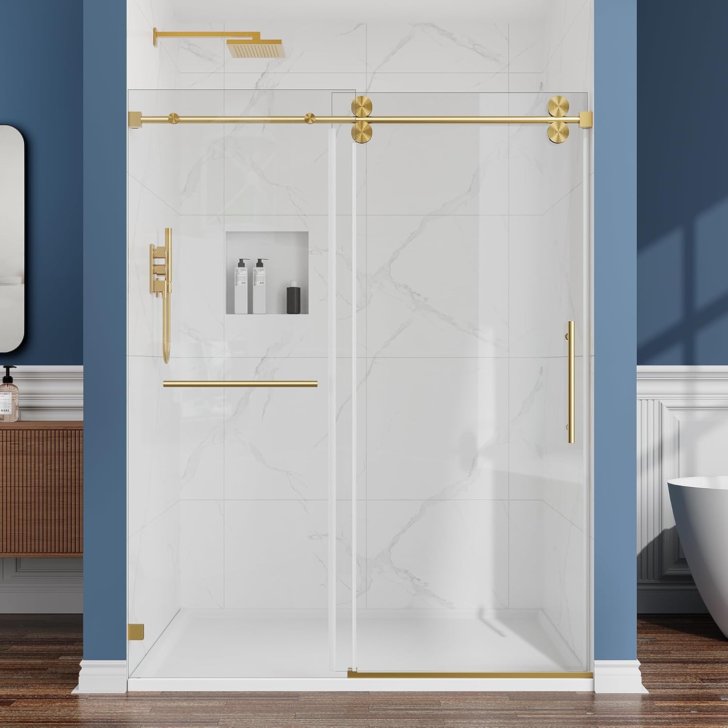 best frameless sliding shower door,frameless shower door worth buying,AH.NDL shower door pros cons,should I buy a frameless shower door,sliding shower door vs alternatives,best shower door for walk in shower - detailed features and technical specifications