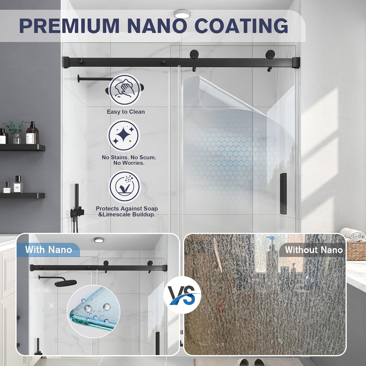 best frameless sliding shower door,frameless shower door worth buying,should I buy a frameless shower door,frameless vs framed shower door,EASYWORC shower door pros cons,best shower door for bathroom unboxing and complete package contents