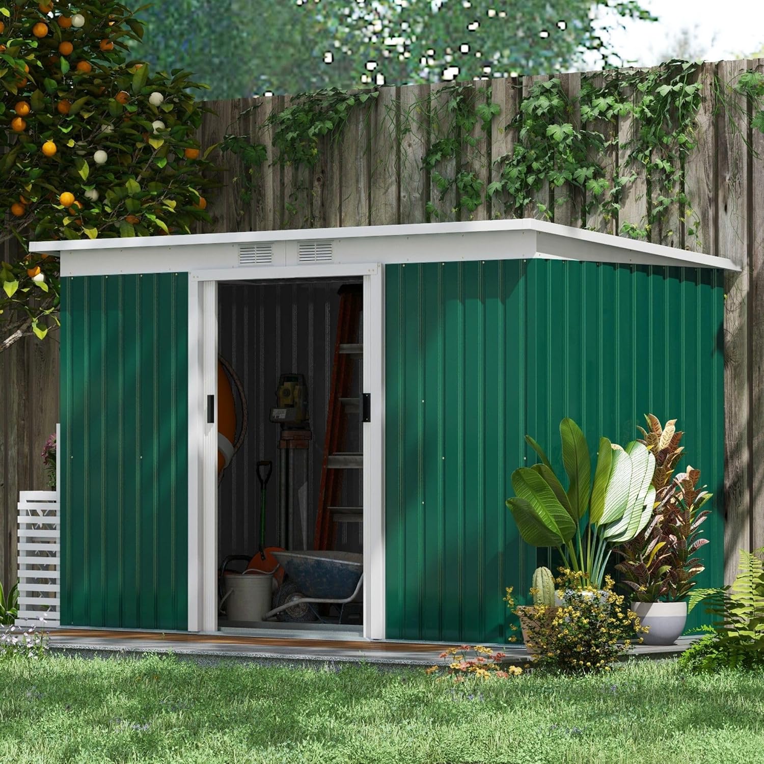 best galvanized steel garden shed,galvanized steel shed worth buying,galvanized steel shed pros cons,should I buy a galvanized steel shed,galvanized steel shed vs alternatives,best lean-to garden shed unboxing and complete package contents