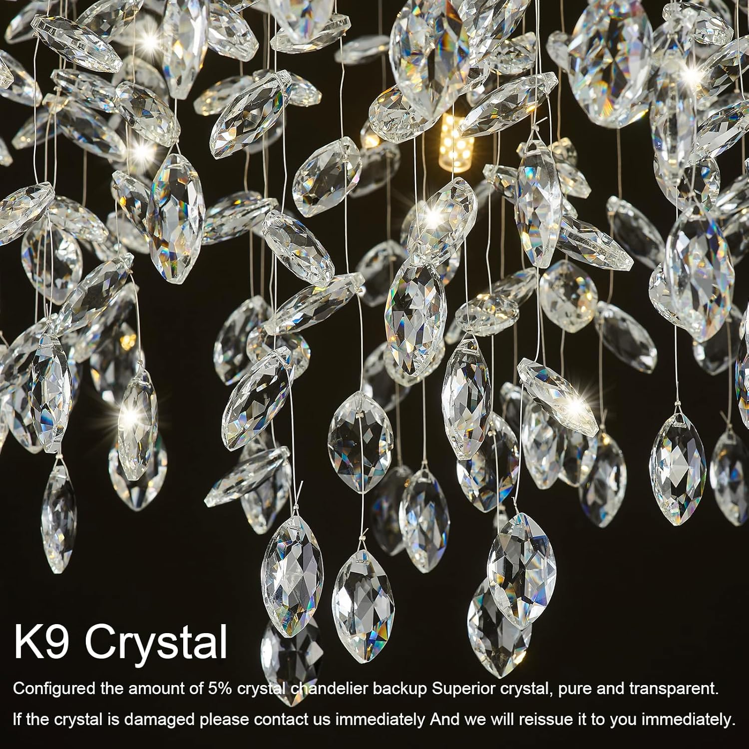 best gold crystal chandelier,gold crystal chandelier worth it,gold crystal chandelier pros cons,gold crystal chandelier vs alternatives,should I buy a gold crystal chandelier,NIUZDU chandelier honest unboxing and complete package contents