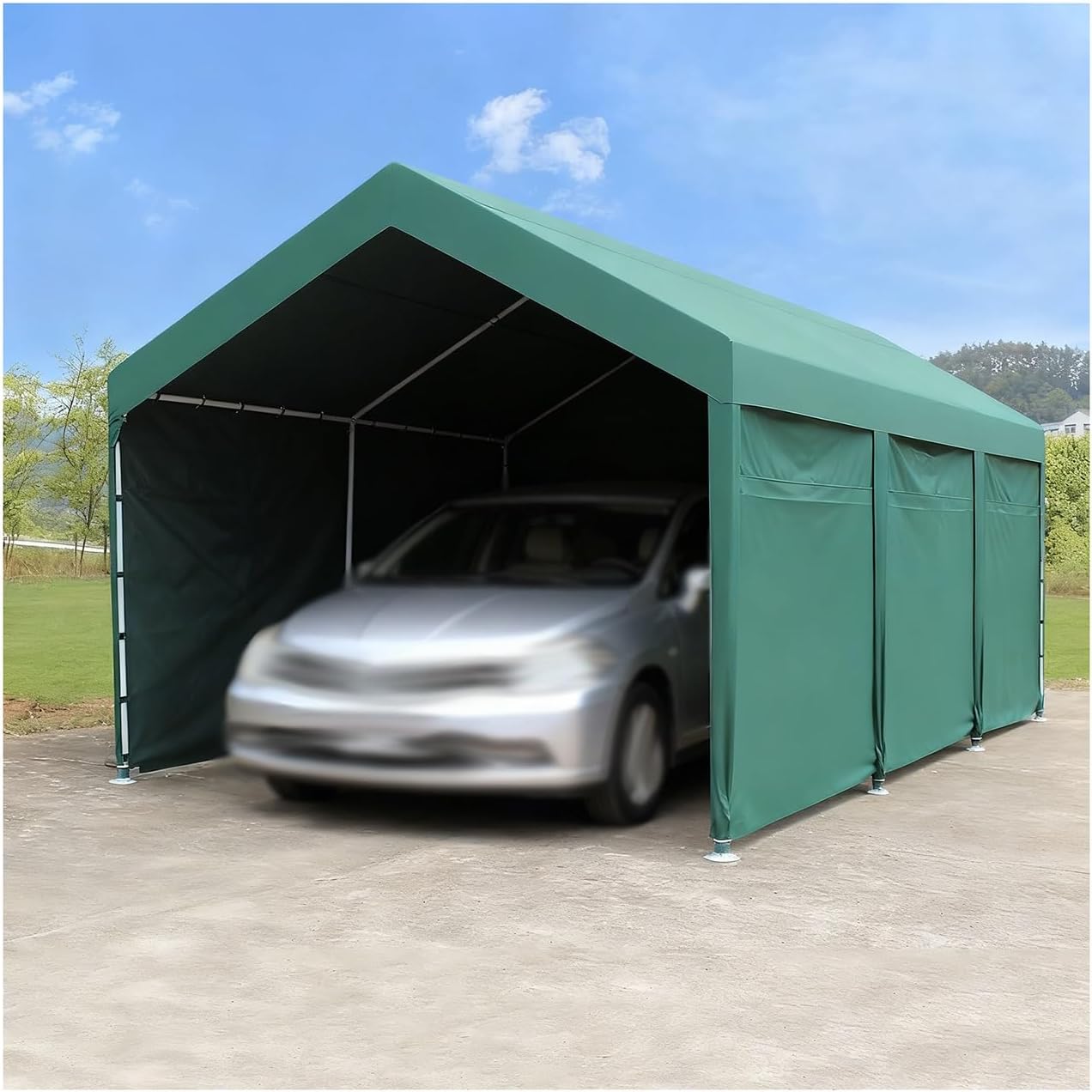 best heavy duty metal carport,should I buy a metal carport,heavy duty carport pros cons,galvanized steel carport vs tent,metal carport worth buying,best carport for trucks and SUVs - detailed features and technical specifications