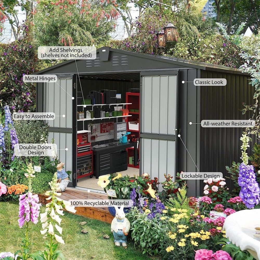 best heavy duty outdoor storage shed,heavy duty storage shed worth buying,should I buy a metal garden shed,metal storage shed pros and cons,heavy duty shed vs alternatives,best outdoor shed for tools unboxing and complete package contents