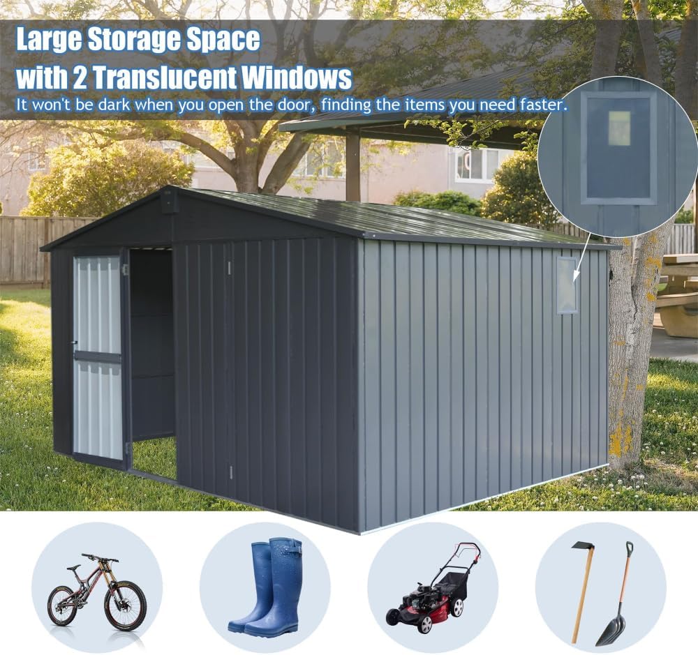Step-by-step guide for best heavy duty outdoor storage shed,heavy duty storage shed worth buying,should I buy a metal garden shed,metal storage shed pros and cons,callmego shed honest assessment,best galvanized steel shed - complete tutorial