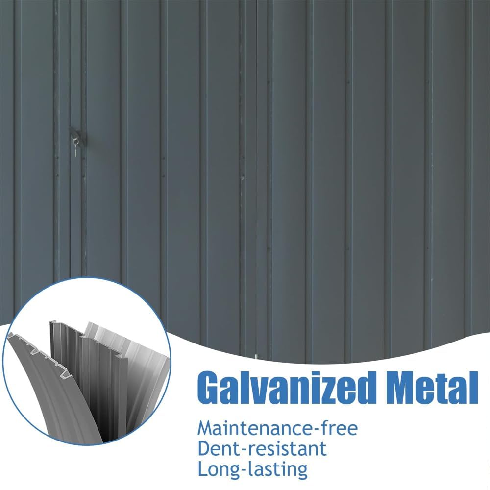 best heavy duty outdoor storage shed,heavy duty storage shed worth buying,should I buy a metal garden shed,metal storage shed pros and cons,callmego shed honest assessment,best galvanized steel shed performance testing and real-world results