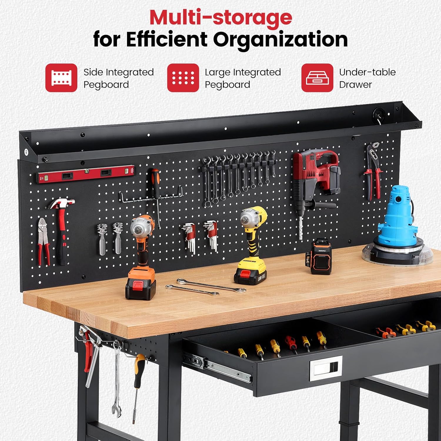 Step-by-step guide for best heavy duty rolling workbench,heavy duty workbench worth buying,rolling workbench pros cons,should I buy a rolling workbench,best garage workbench with drawers,Enjoywood workbench honest opinion - complete tutorial