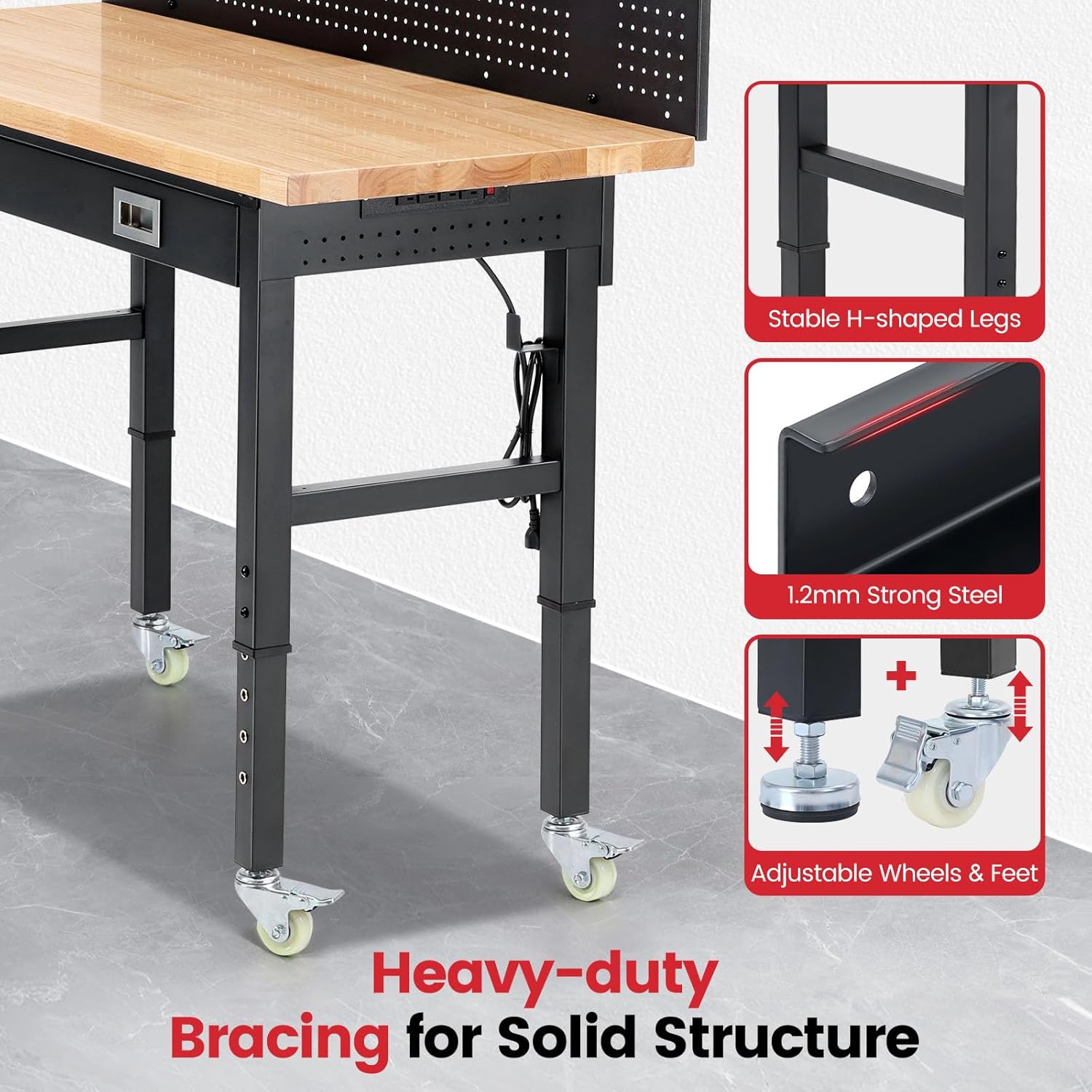 best heavy duty rolling workbench,heavy duty workbench worth buying,rolling workbench pros cons,should I buy a rolling workbench,best garage workbench with drawers,Enjoywood workbench honest opinion performance testing and real-world results