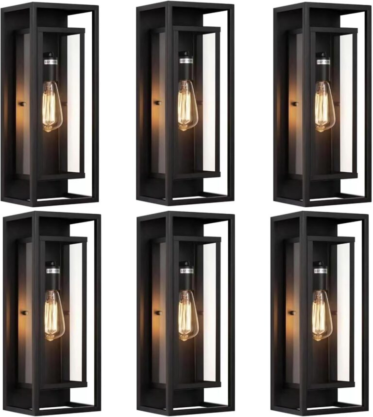 Image 1 of best large black outdoor wall lantern
