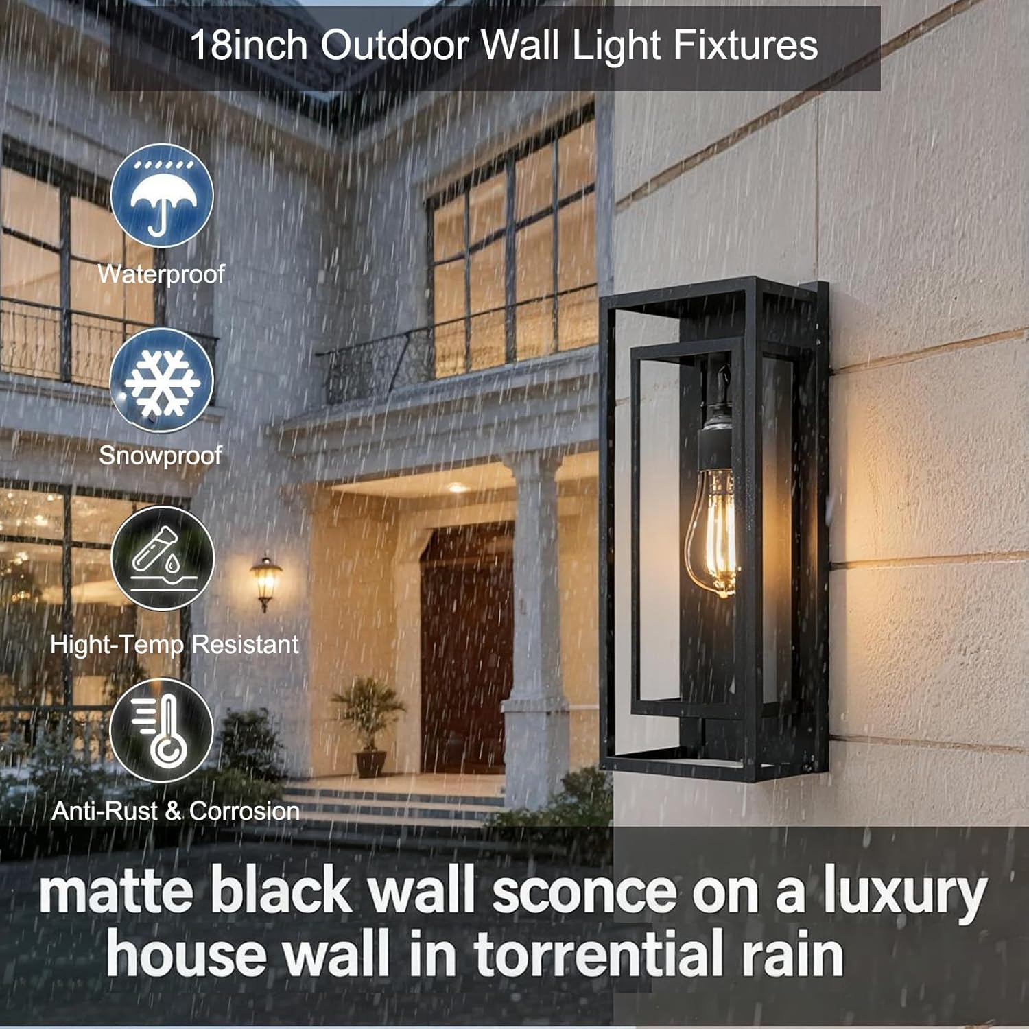 best large black outdoor wall lantern,large outdoor wall sconce worth buying,black waterproof wall lantern pros cons,should I buy Ksdhewi outdoor lights,best outdoor wall light fixture,large black porch light vs alternatives unboxing and complete package contents