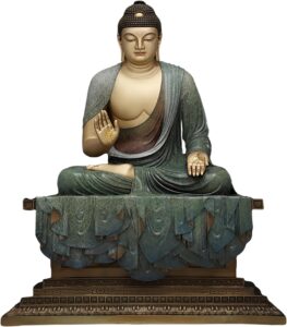 Image 1 of best large brass Buddha statue
