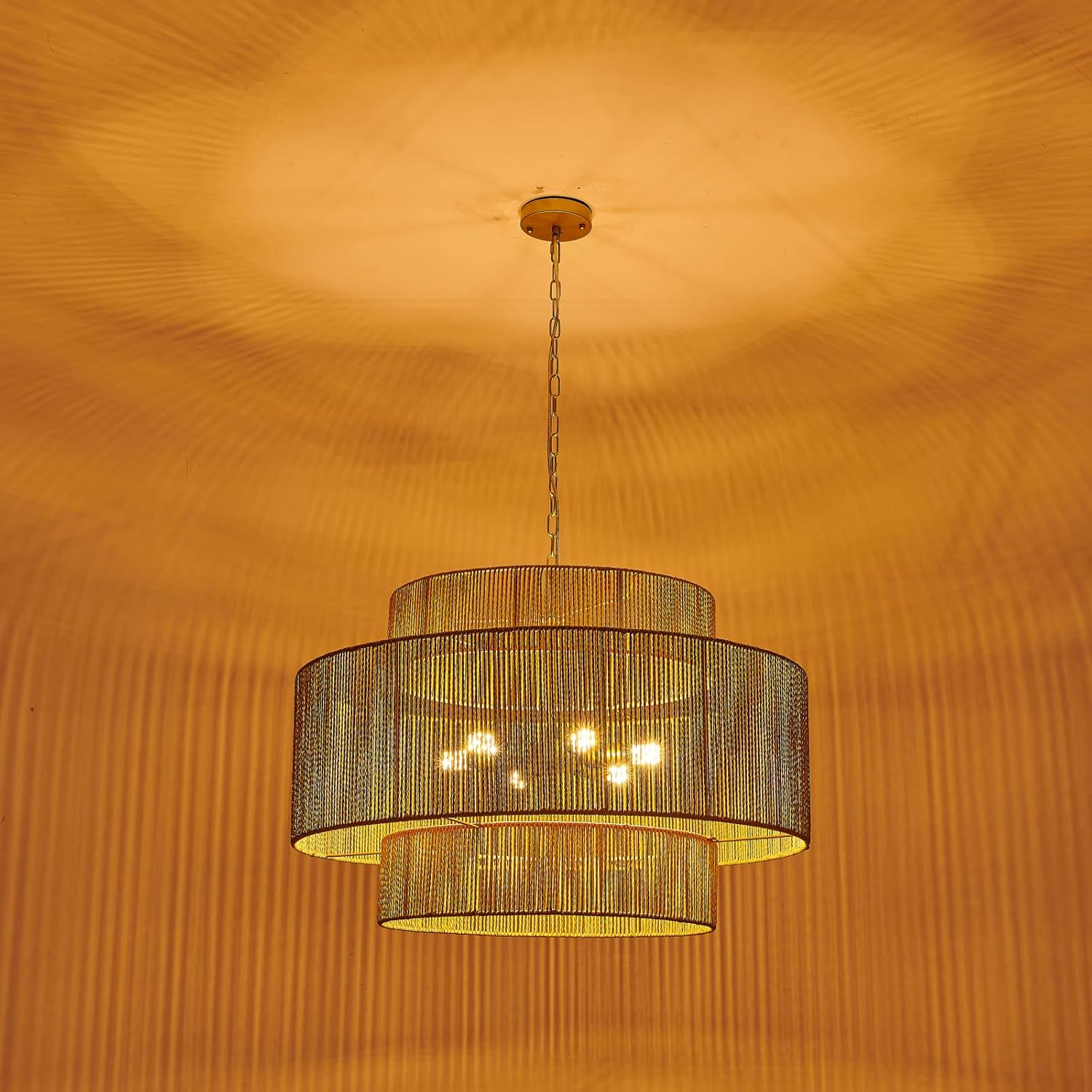 best large rattan chandelier,large rattan chandelier worth buying,should I buy a rattan pendant light,rattan chandelier pros and cons,CNQTLL rattan chandelier honest,rattan vs wicker lighting fixture performance testing and real-world results