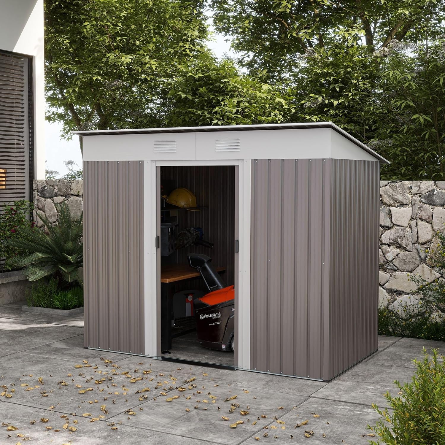 best metal outdoor storage shed,metal storage shed worth buying,galvanized steel shed pros cons,lean-to shed vs alternatives,should I buy a metal shed,secure outdoor storage shed unboxing and complete package contents