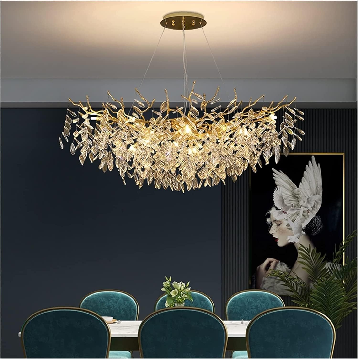 best modern gold crystal chandelier,modern gold chandelier worth buying,gold crystal chandelier pros cons,should I buy a gold crystal chandelier,best dining room crystal chandelier,ZGSXQT chandelier honest assessment - detailed features and technical specifications