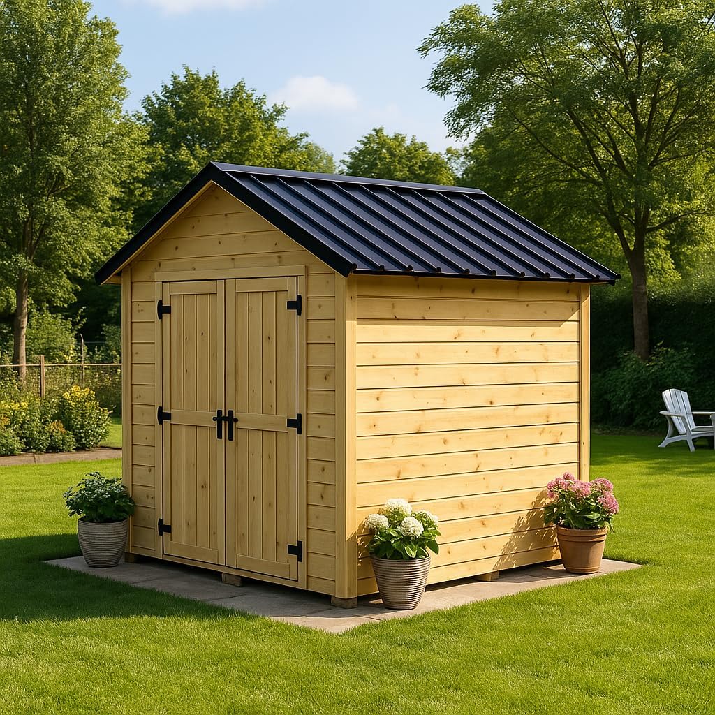 best natural wood garden shed,should I buy a wooden garden shed,natural wood shed vs metal shed,wooden storage shed pros and cons,garden shed worth buying,best outdoor wood storage building - detailed features and technical specifications