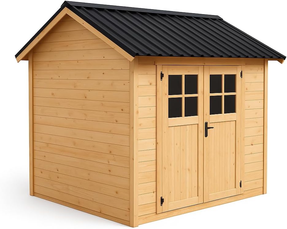 best natural wood garden shed,should I buy a wooden garden shed,natural wood shed vs metal shed,wooden storage shed pros and cons,garden shed worth buying,best outdoor wood storage building unboxing and complete package contents
