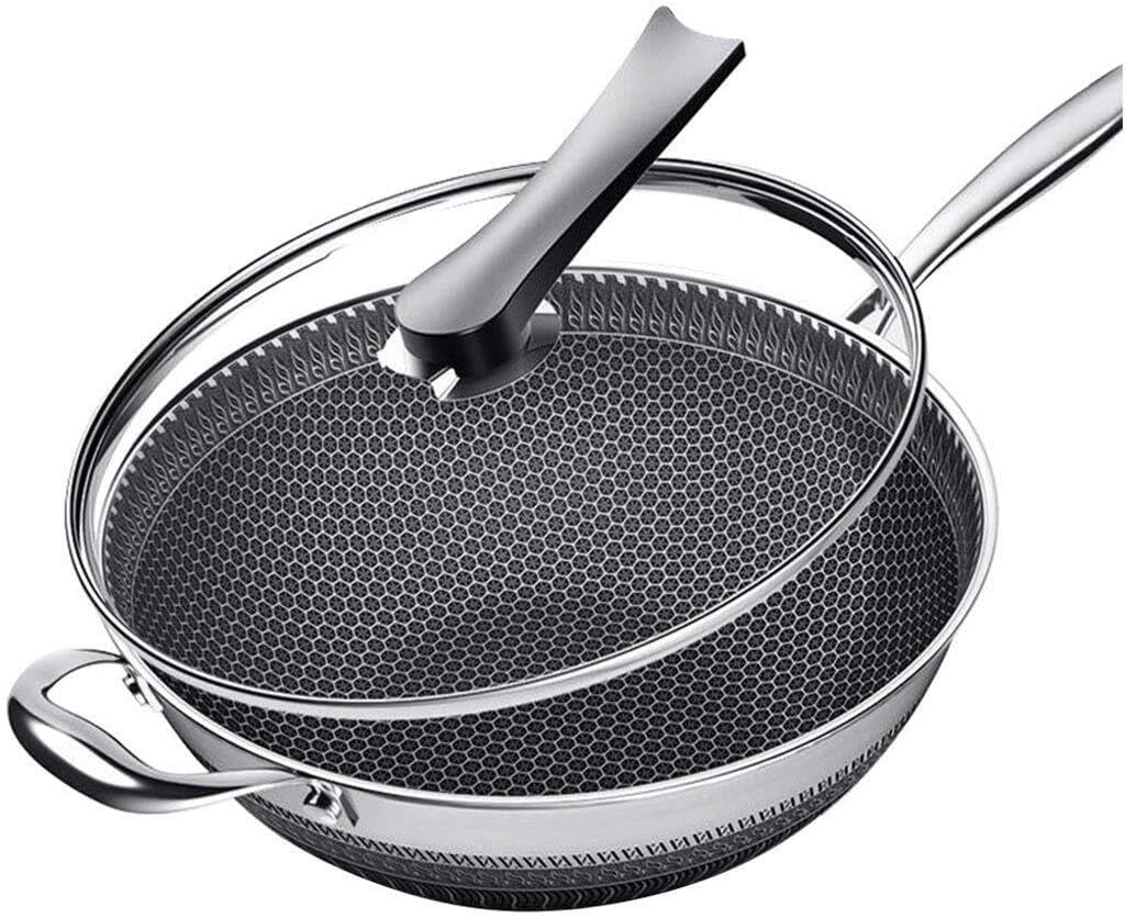 best non-stick stainless steel wok,should I buy a honeycomb wok,non-stick wok pros cons,honeycomb wok worth buying,best oil-free frying pan,stainless steel wok vs alternatives - detailed features and technical specifications