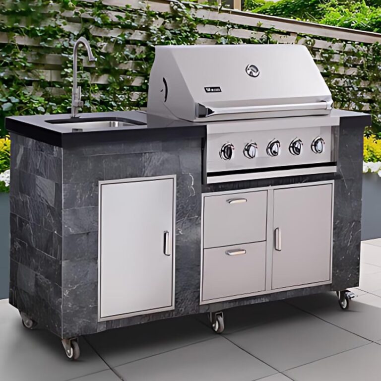Image 1 of best outdoor kitchen cabinet with grill