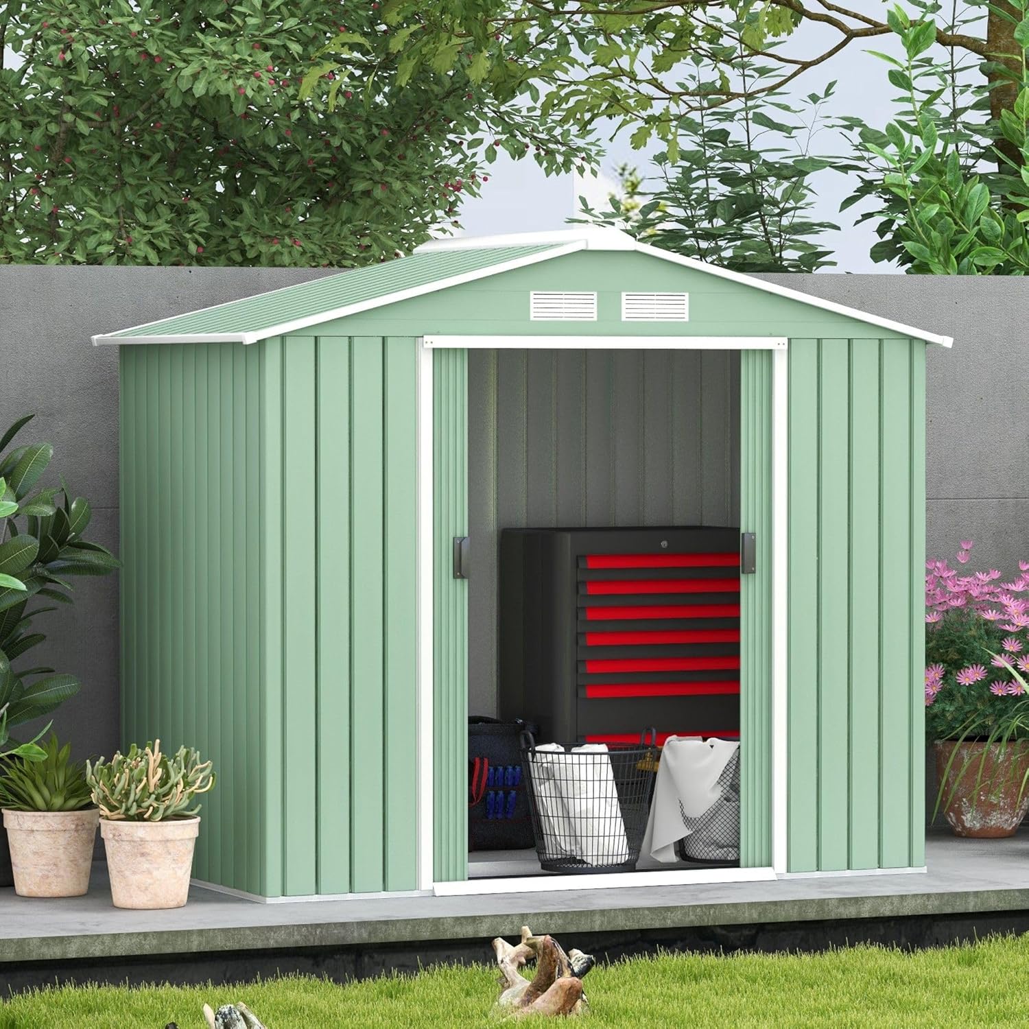 best outdoor metal storage shed,should I buy a metal storage shed,metal shed vs plastic shed,outdoor storage shed pros cons,metal shed worth buying,best garden storage shed unboxing and complete package contents