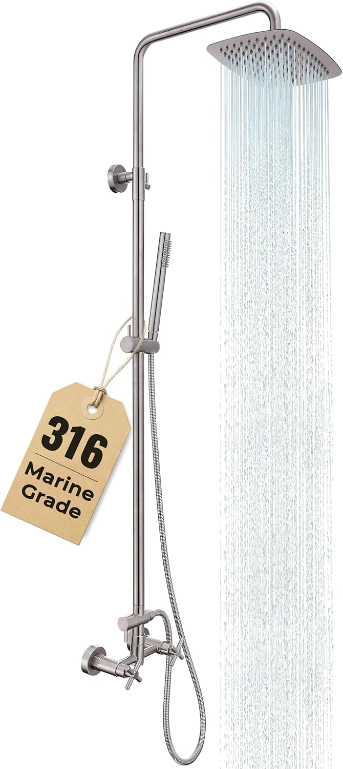 best outdoor shower kit,outdoor shower kit worth buying,G-Promise outdoor shower pros cons,should I buy an outdoor shower kit,outdoor shower kit vs alternatives,best marine grade stainless steel shower - detailed features and technical specifications