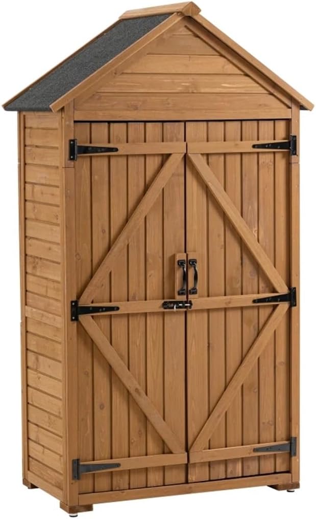 Image 1 of best outdoor wood storage shed