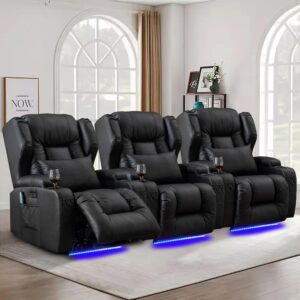 Image 1 of best power recliner sofa set