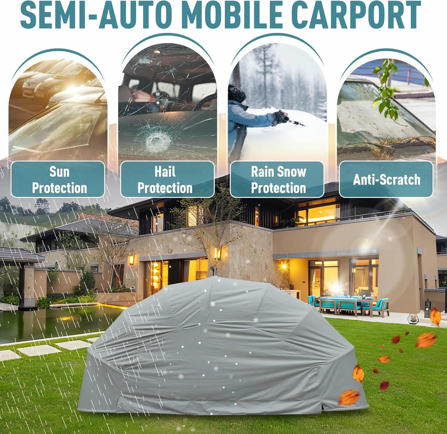 best retractable carport worth buying,should I buy a retractable carport,retractable carport pros and cons,retractable vs permanent carport,heavy duty car tent worth it,best outdoor folding carport unboxing and complete package contents