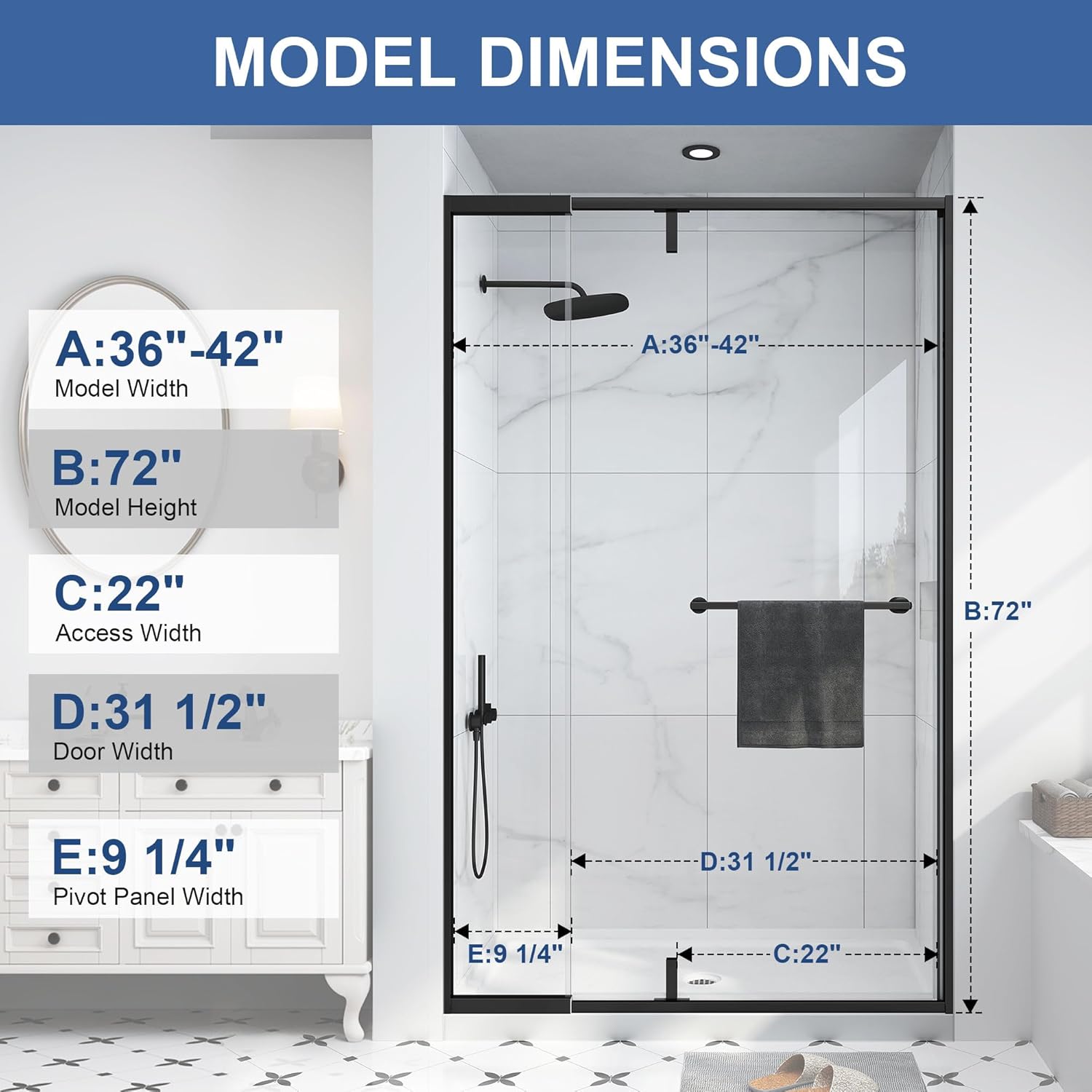 Step-by-step guide for best semi frameless pivot shower door,semi frameless shower door worth buying,EASYWORC pivot shower door pros cons,should I buy a semi frameless shower door,pivot shower door vs sliding,best shower door for small bathroom - complete tutorial
