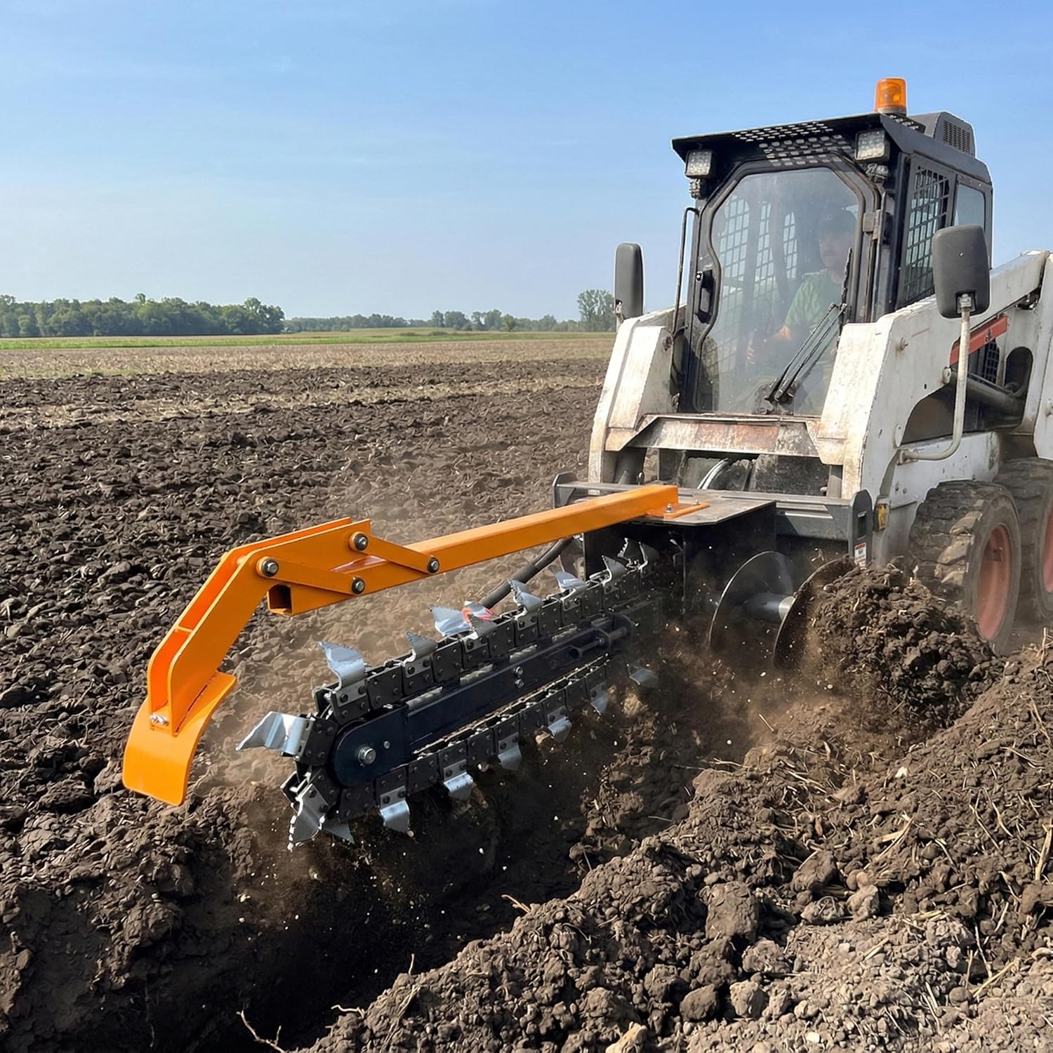 best skid steer trencher attachment,skid steer trencher worth buying,skid steer trencher pros cons,should I buy a skid steer trencher,skid steer trencher vs alternatives,ATS Power trencher honest unboxing and complete package contents