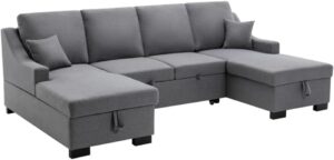 Image 1 of best sleeper sectional sofa with storage