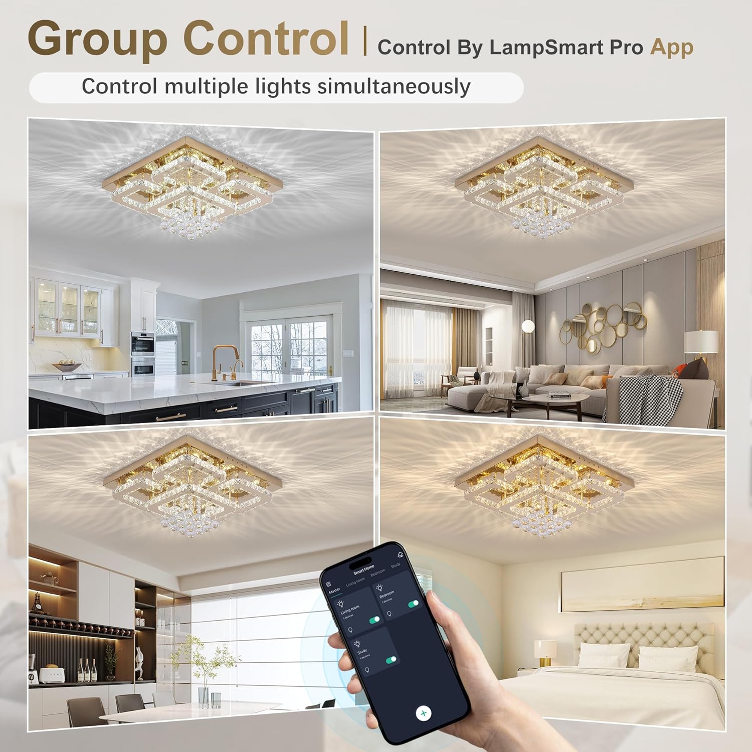 Step-by-step guide for best smart flush mount chandelier,smart flush mount chandelier worth it,KINGTORO chandelier pros cons,app controlled ceiling light buying guide,should I buy a smart crystal chandelier,smart chandelier vs traditional lighting - complete tutorial