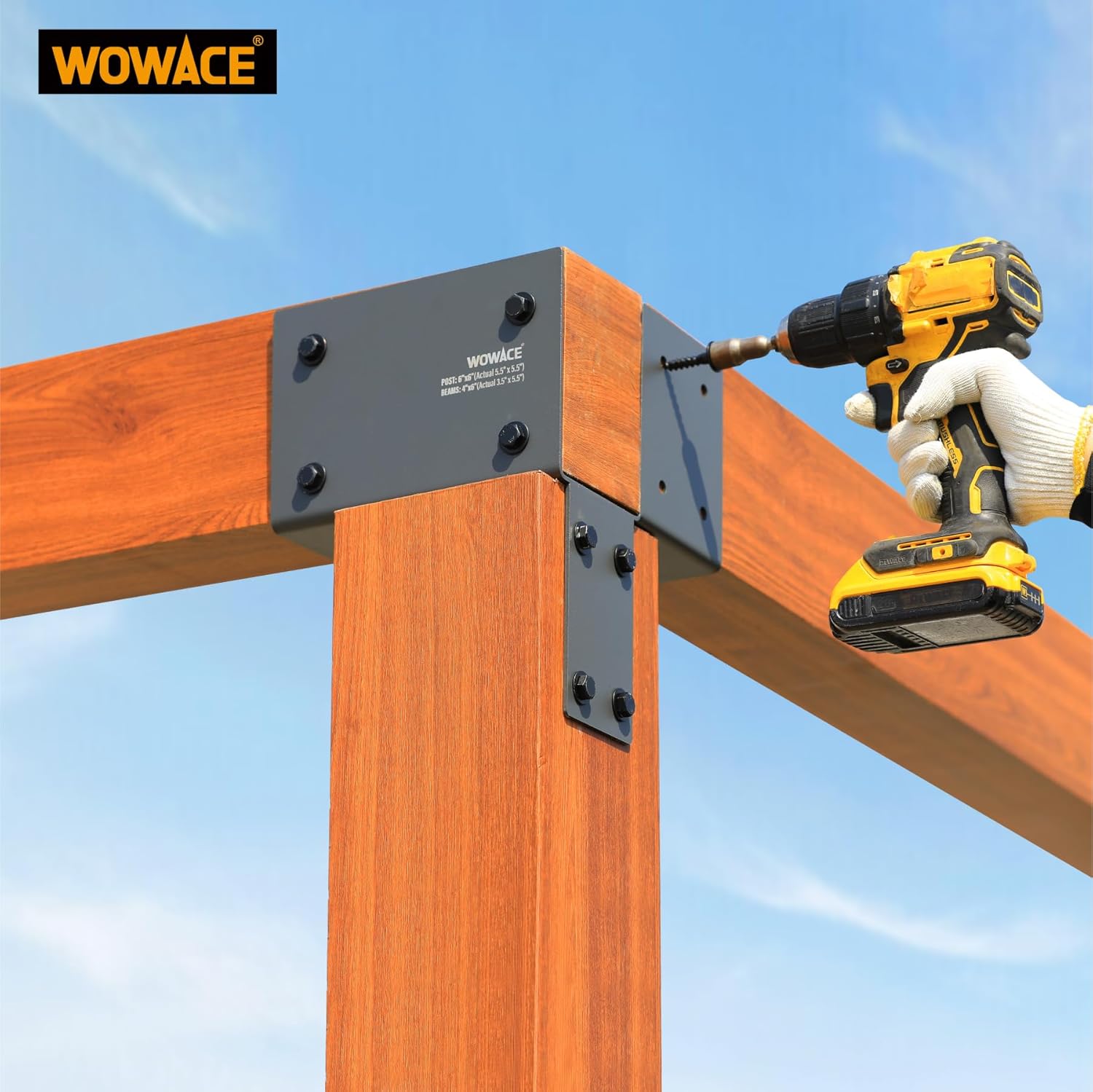 best stainless steel pergola brackets,stainless steel pergola brackets worth buying,pergola post to beam connector pros cons,WOWACE pergola brackets honest,heavy duty pergola brackets vs alternatives,should I buy pergola corner brackets unboxing and complete package contents