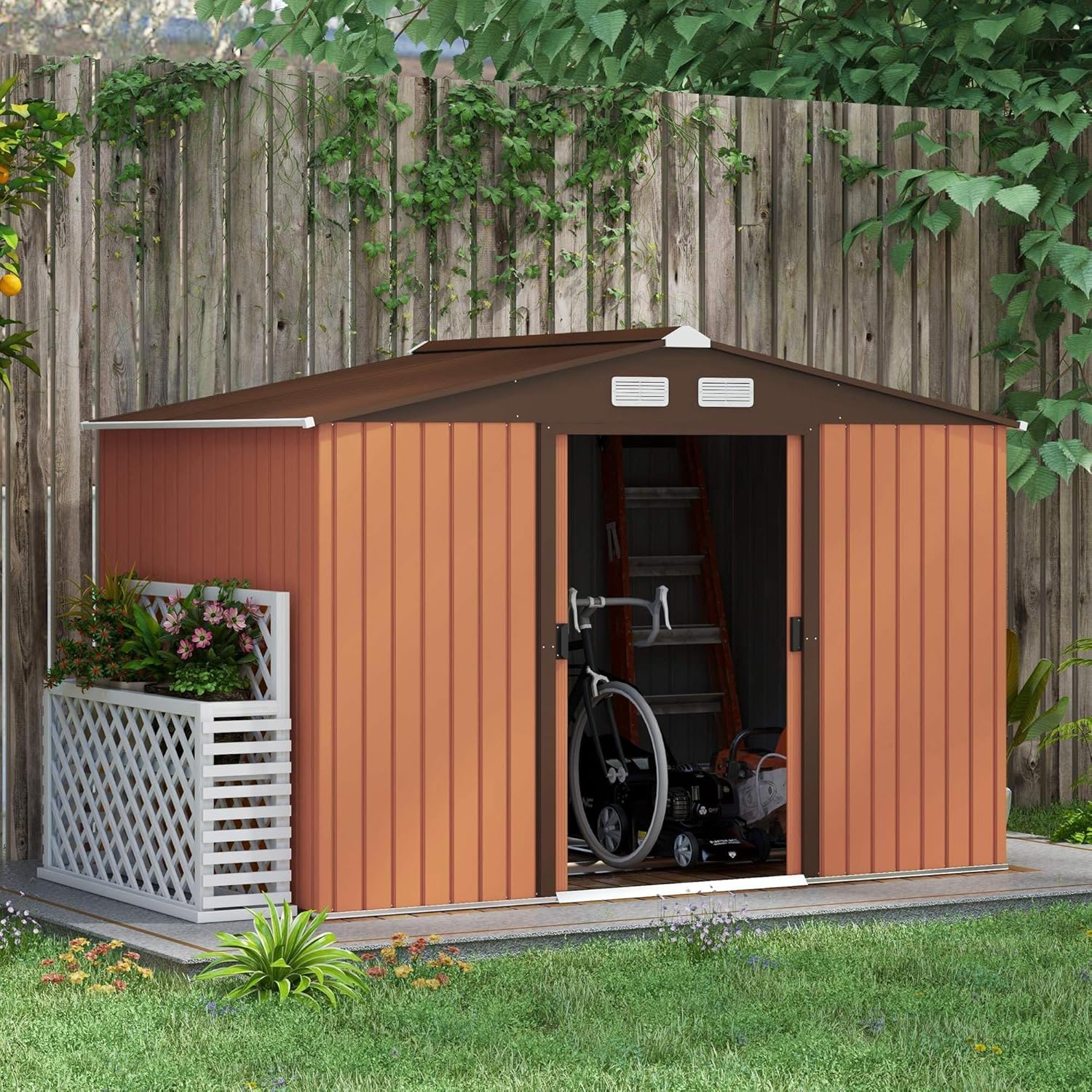 best steel storage shed,steel shed worth buying,steel storage shed pros cons,steel shed vs metal shed,should I buy a steel shed,heavy duty steel shed unboxing and complete package contents