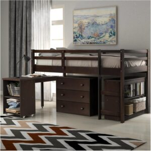 Image 1 of best twin loft bed with desk