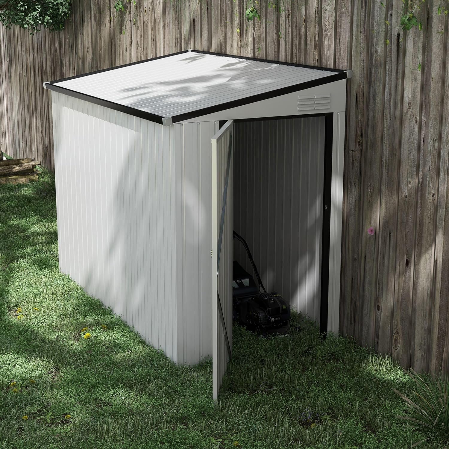 best white galvanized steel shed,should I buy a lean-to metal shed,white metal shed pros cons,galvanized steel shed worth buying,best lean-to outdoor storage,white metal shed vs alternatives unboxing and complete package contents