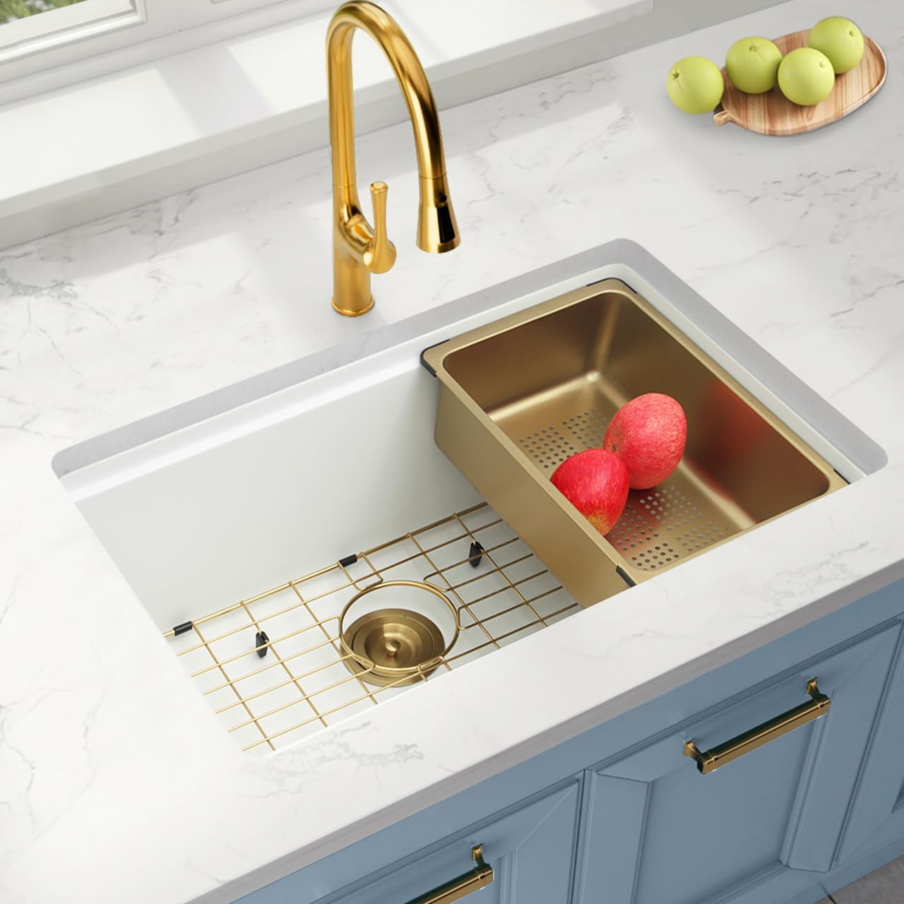 best white granite composite sink,white granite sink worth buying,Lonsince sink pros cons,granite composite sink vs alternatives,should I buy a white kitchen sink,best undermount single bowl sink unboxing and complete package contents