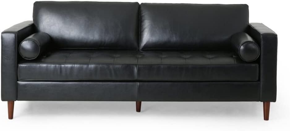 black leather square arm sofa,should I buy a black leather sofa,black leather sofa pros cons,square arm sofa worth buying,best small apartment leather sofa,modern leather sofa vs alternatives - detailed features and technical specifications