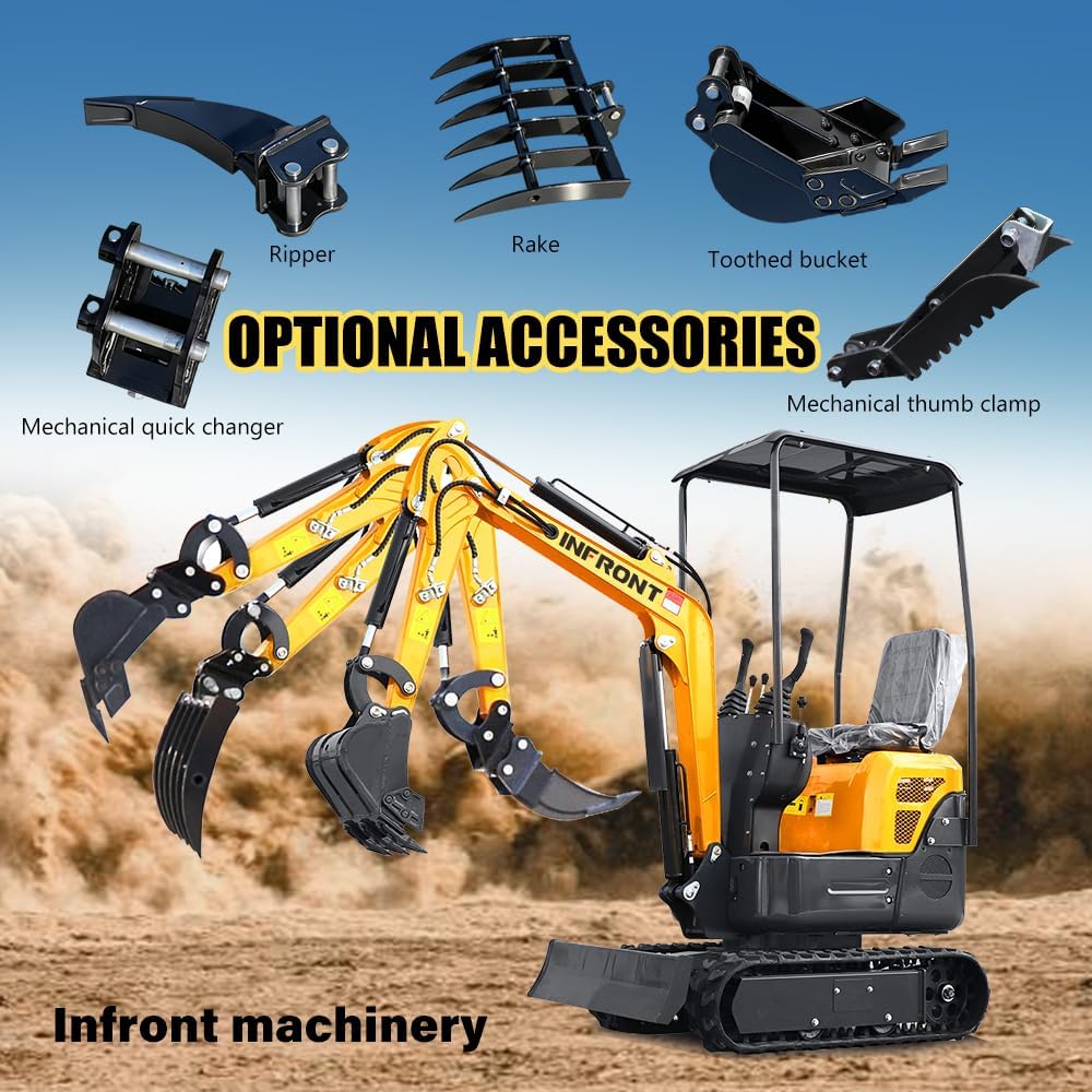 buy 1.2 ton mini excavator,1.2 ton mini excavator worth it,best mini excavator for tight spaces,yellow mini excavator pros cons,B&S engine mini excavator vs alternatives,should I buy a 1.2 ton excavator unboxing and complete package contents