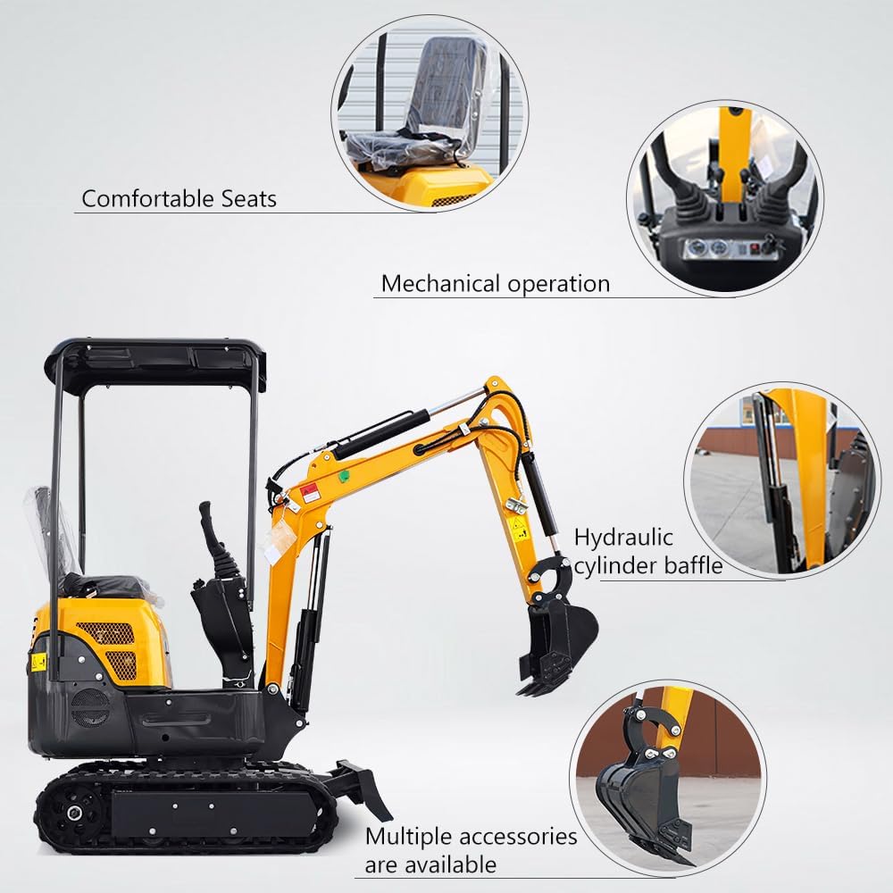 Step-by-step guide for buy 1.2 ton mini excavator,1.2 ton mini excavator worth it,best mini excavator for tight spaces,yellow mini excavator pros cons,B&S engine mini excavator vs alternatives,should I buy a 1.2 ton excavator - complete tutorial