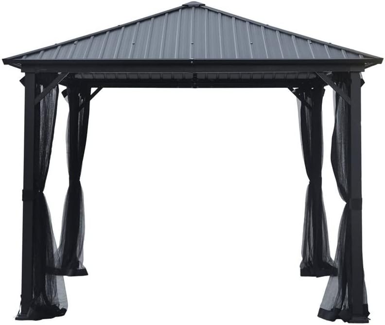 buy 10ft square gazebo,should I buy a 10ft gazebo,10ft square gazebo pros cons,10ft gazebo worth buying,best hard top gazebo,YWMLFZ gazebo honest - detailed features and technical specifications