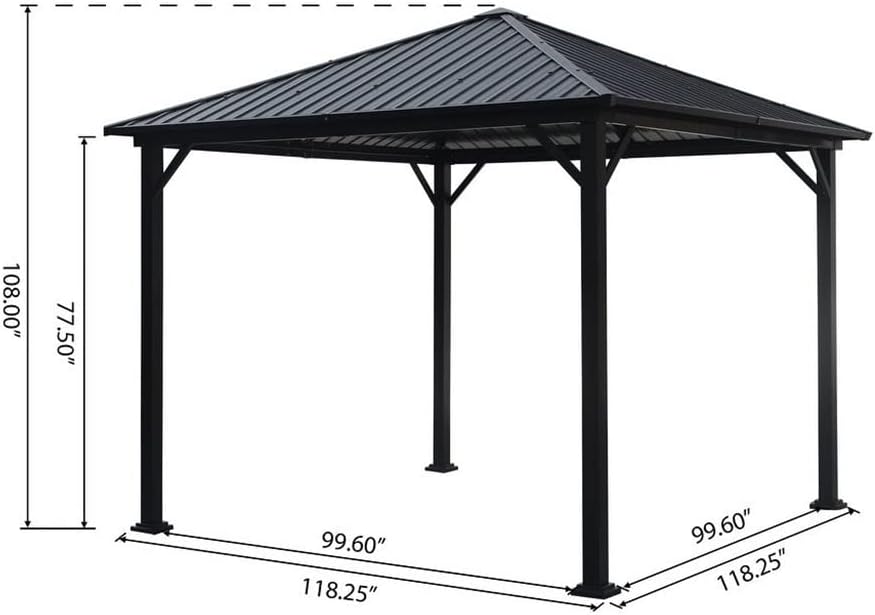 buy 10ft square gazebo,should I buy a 10ft gazebo,10ft square gazebo pros cons,10ft gazebo worth buying,best hard top gazebo,YWMLFZ gazebo honest performance testing and real-world results