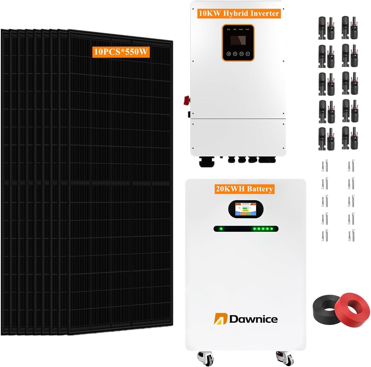 buy 10kw hybrid solar system,10kw solar system worth buying,best hybrid solar power kit,Dawnice 10kw system honest,10kw solar system pros cons,should I buy a 10kw hybrid system - detailed features and technical specifications