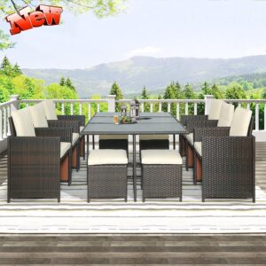 Image 1 of buy 11 piece rattan dining set