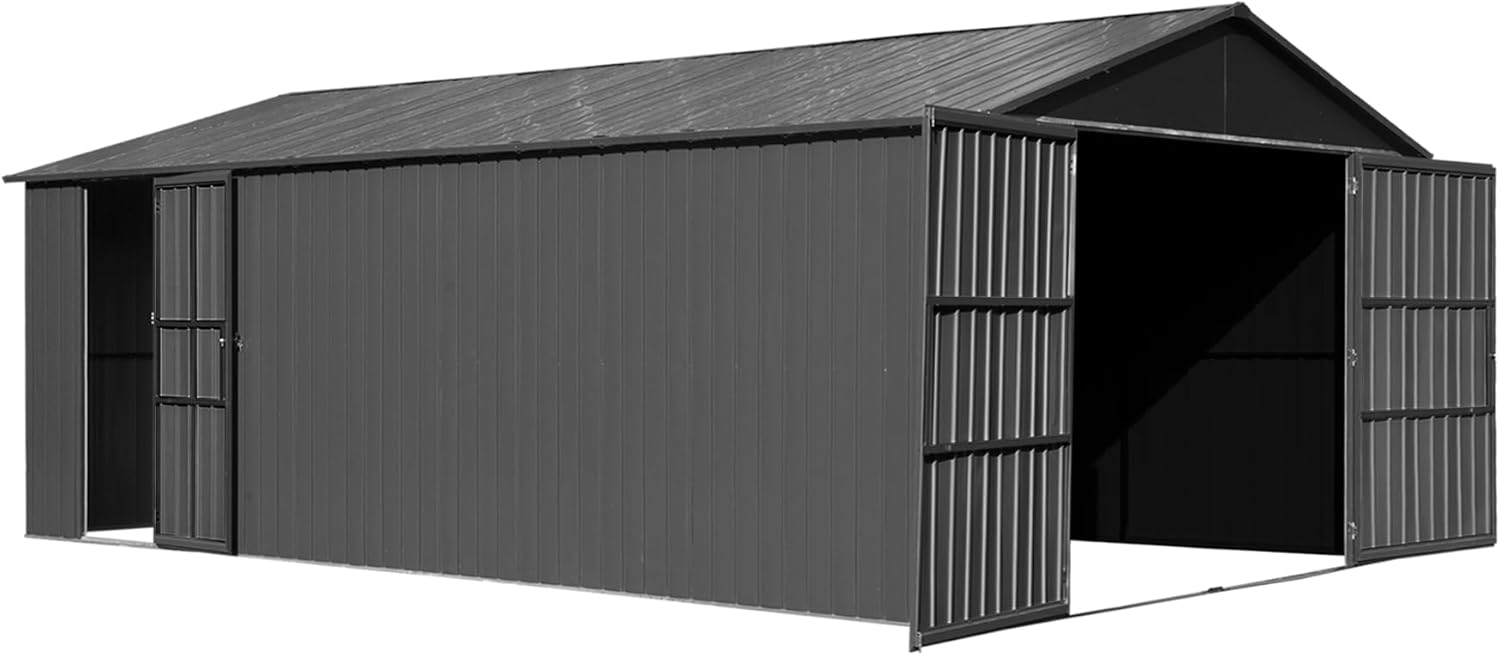 buy 12x20 outdoor metal shed,12x20 metal shed pros cons,best extra large backyard shed,should I buy a metal storage shed,12x20 shed vs wooden shed,heavy duty outdoor shed worth buying - detailed features and technical specifications