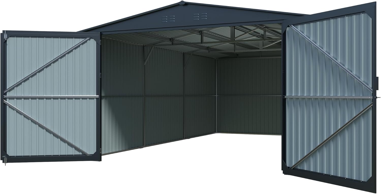 buy 20x13 metal storage shed,20x13 metal shed worth buying,best 20x13 outdoor shed,QiMaieeUSA shed pros cons,should I buy a 20x13 metal shed,20x13 metal shed vs alternatives unboxing and complete package contents