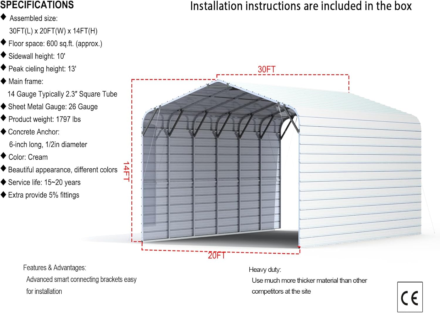 buy 20x30 metal garage,20x30 metal garage pros cons,heavy duty steel carport worth buying,should I buy a 20x30 carport,best metal garage for vehicles,20x30 vs 20x40 garage unboxing and complete package contents