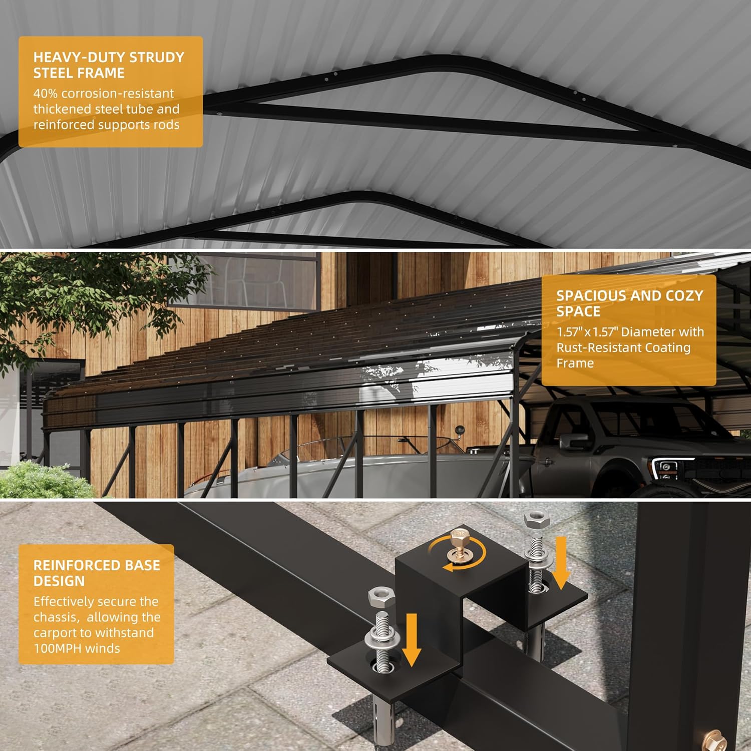 Step-by-step guide for buy 20x40 metal carport kit,20x40 carport worth buying,best heavy duty metal carport,GarveeLife carport pros cons,20x40 metal carport vs canvas,where to get 20x40 carport - complete tutorial